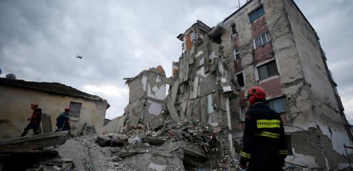Noodhulp na aardbevingen Albanië